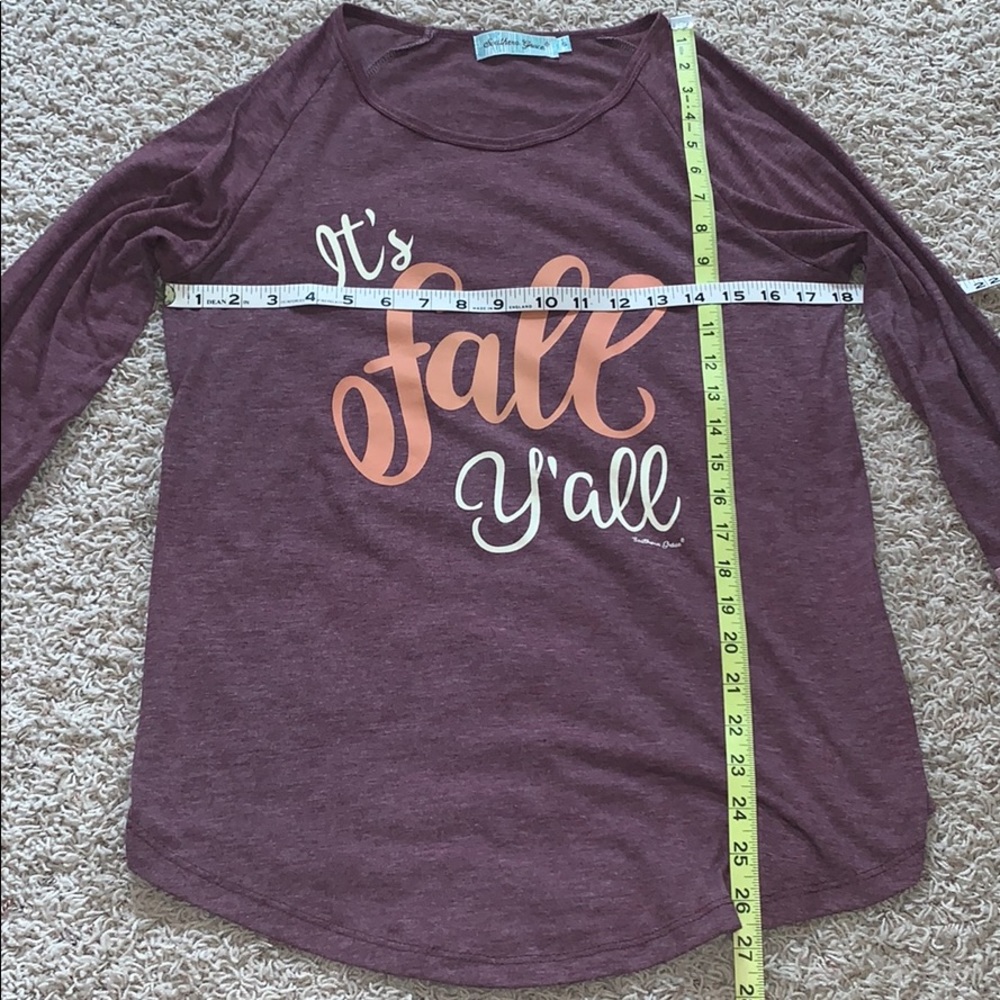 🎉HOST PICK🎉FALL🍁Like NEW Top “It’s Fall Y’all” - Picture 6 of 9